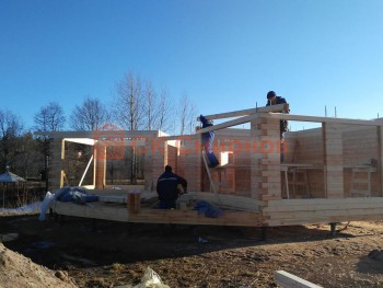 Фото №67: баня из бруса 33